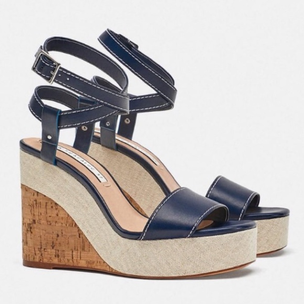 Zara Contrast Wedges